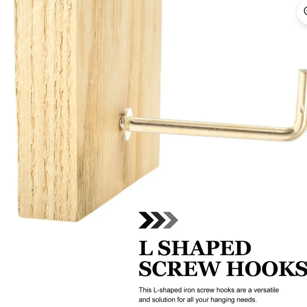HANG PICTURES IN SECONDS ✨ 100 Gold Screw Hooks | DIY Glow-Up Kit 💅